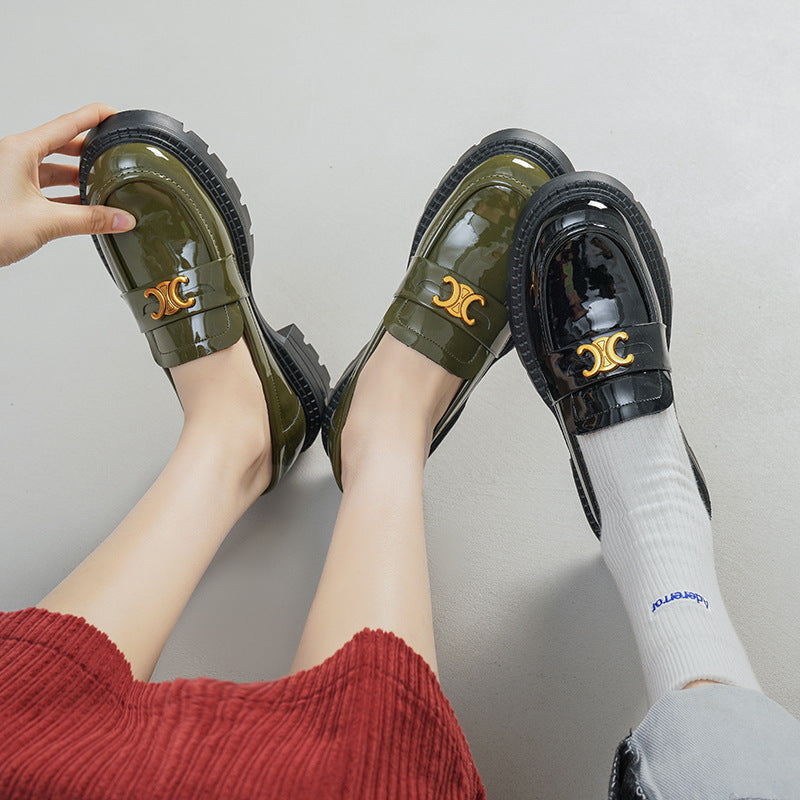 Women's England Style Triumph Door Latch Soft Casual Shoes