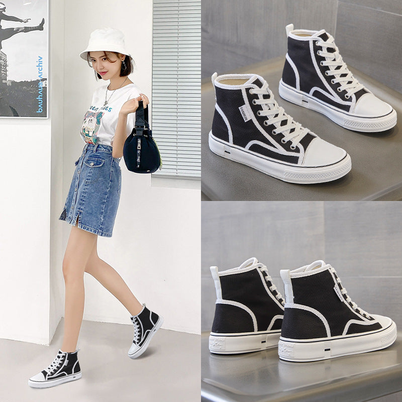 Women's & Men's Cloth Autumn Flat Plus Size Board Casual Shoes