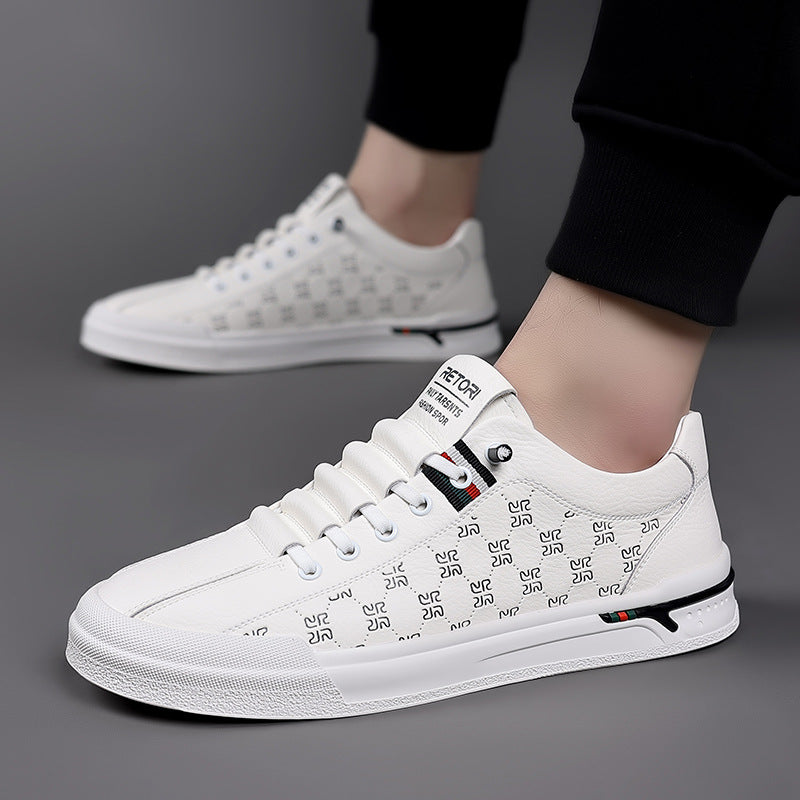 Men's Summer White Vintage Fashion Breathable Sports Sneakers