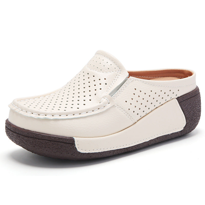 Women's Bottom Toe Cap Half Summer Outdoor Breathable Slippers