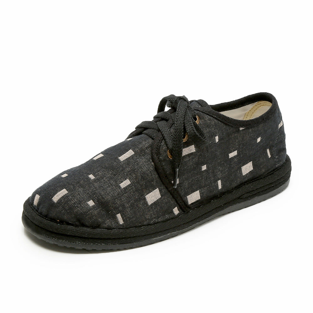 Women's Cloth Breathable Wide Toe Lightweight Cotton Canvas Shoes