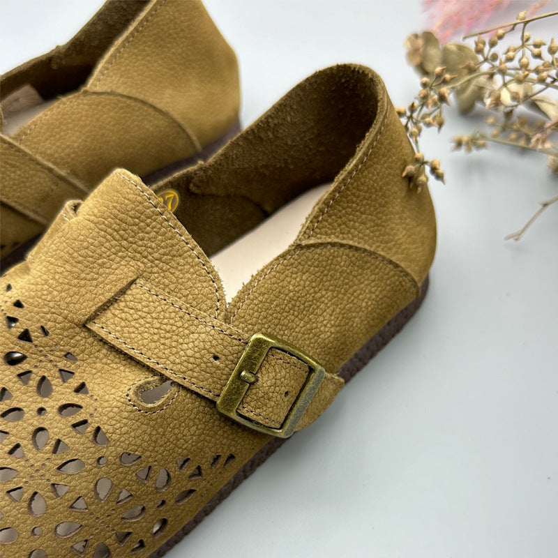 Women's Authentic Hollow Out Vintage Soft Bottom Casual Shoes