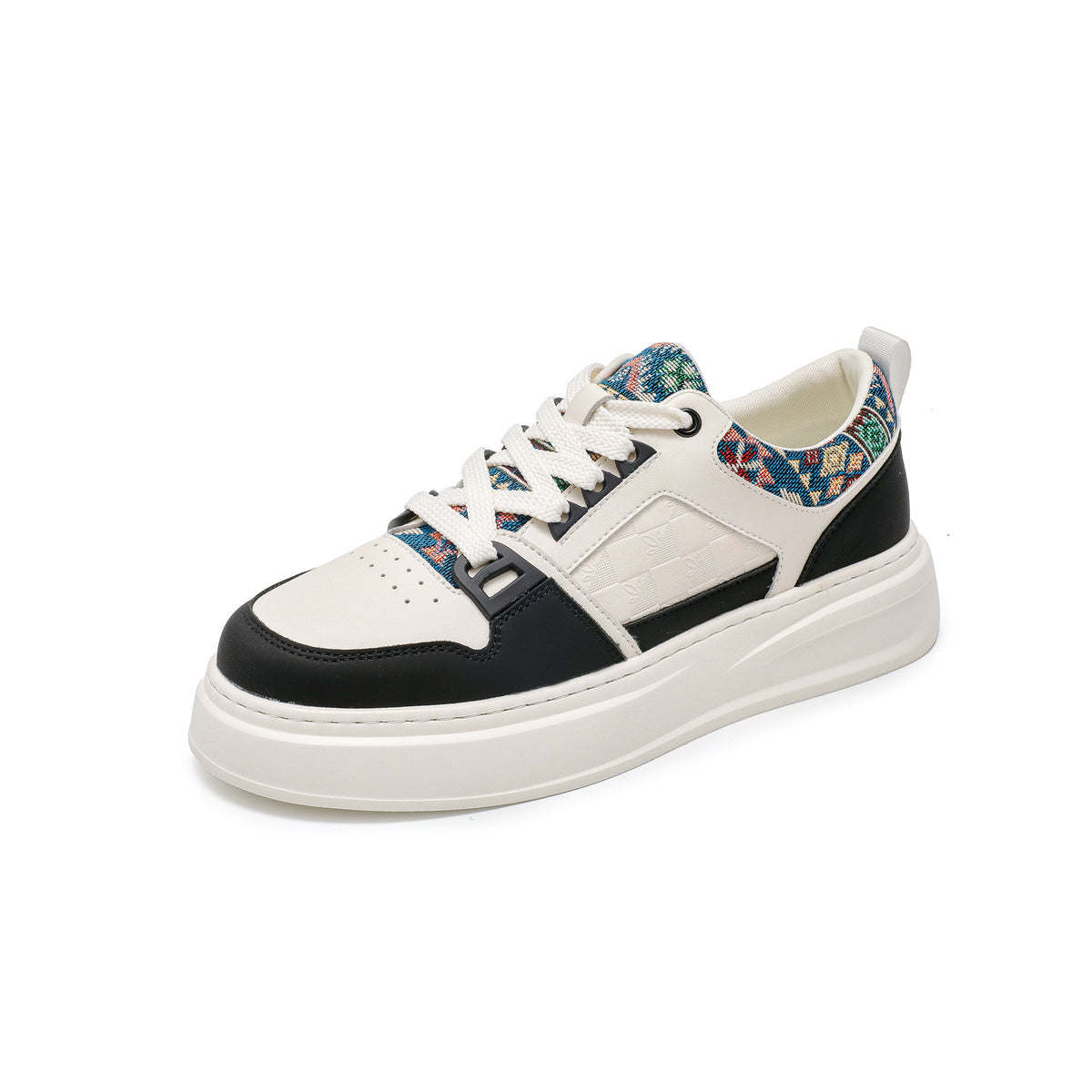 Extra Large Size White Niche Korean Men's Board Shoes