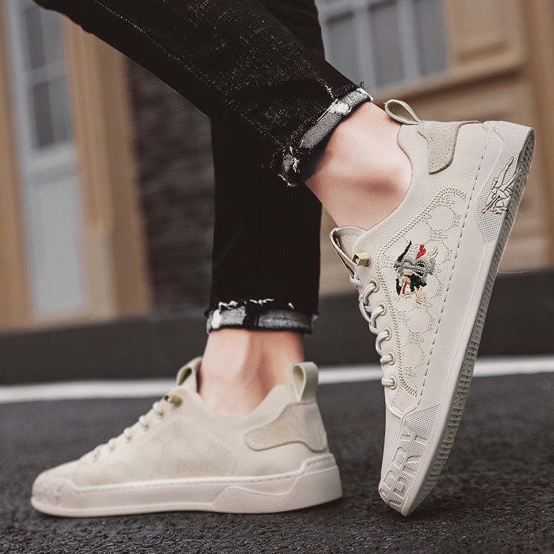 Men's Slip-on White Summer Trendy Breathable Personality Casual Shoes