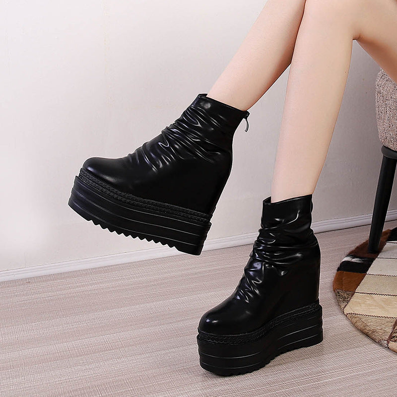 Nightclub Martin Thick Bottom Inner Height Boots