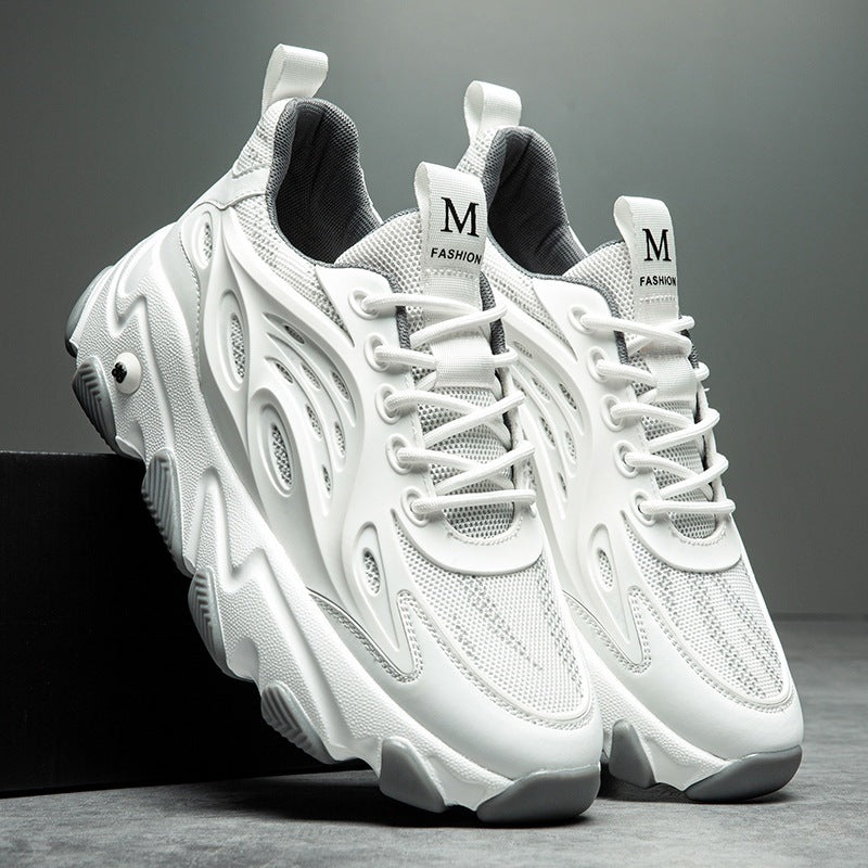 Men's Mesh Ice Silk Breathable Thick Bottom Sneakers