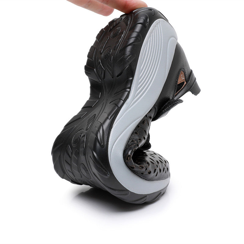 Women's Spring Genuine Ancient Comfortable Flat First Sandals