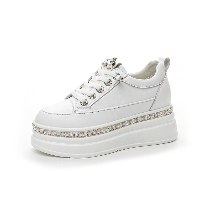 Women's Autumn White With Diamond Sole Women's Shoes