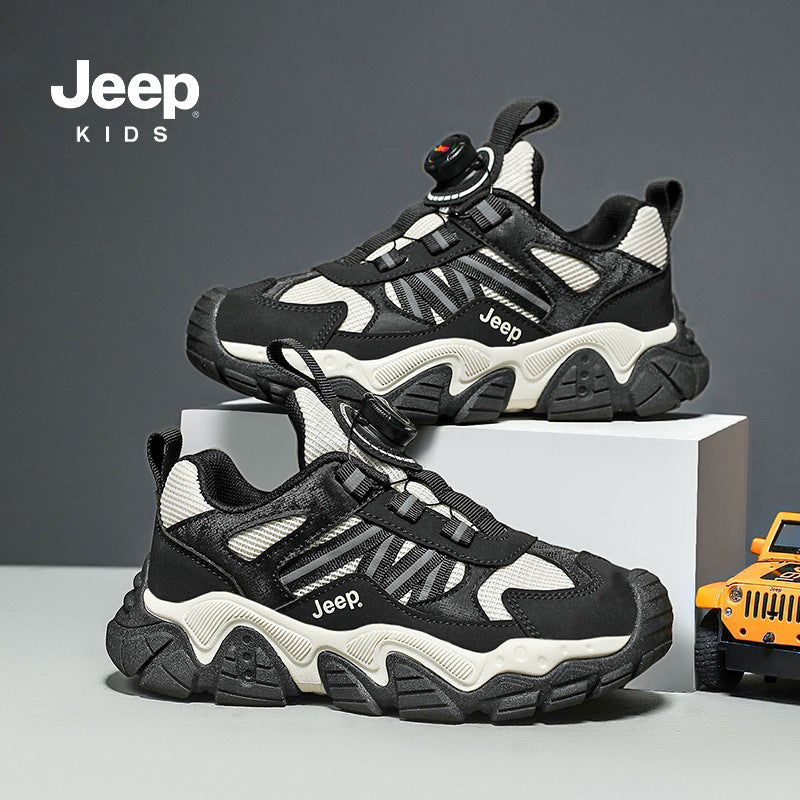 Boy's Autumn Breathable Mesh Sports Comfortable Kid's Sneakers