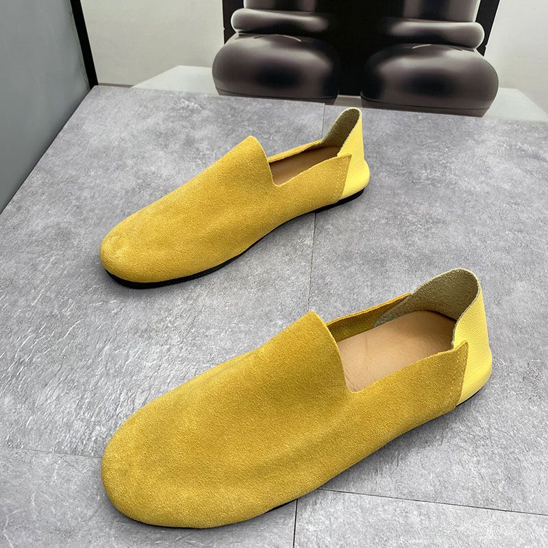 Men's Summer Slip-on Lofter Matte Fashion Leather Shoes