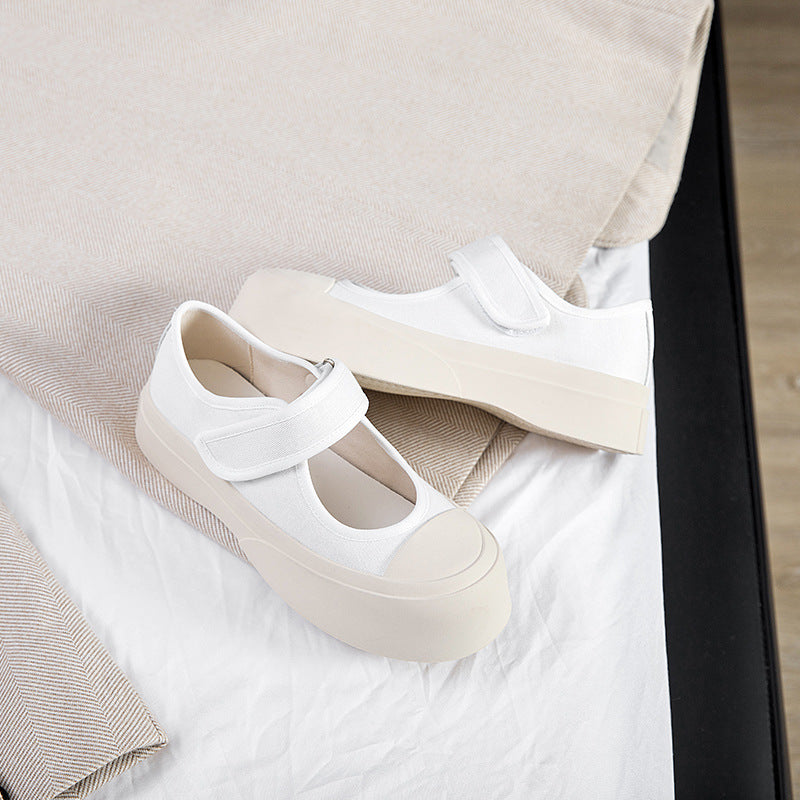 Mary Jane Female Breathable Velcro Small Women's Casual Shoes