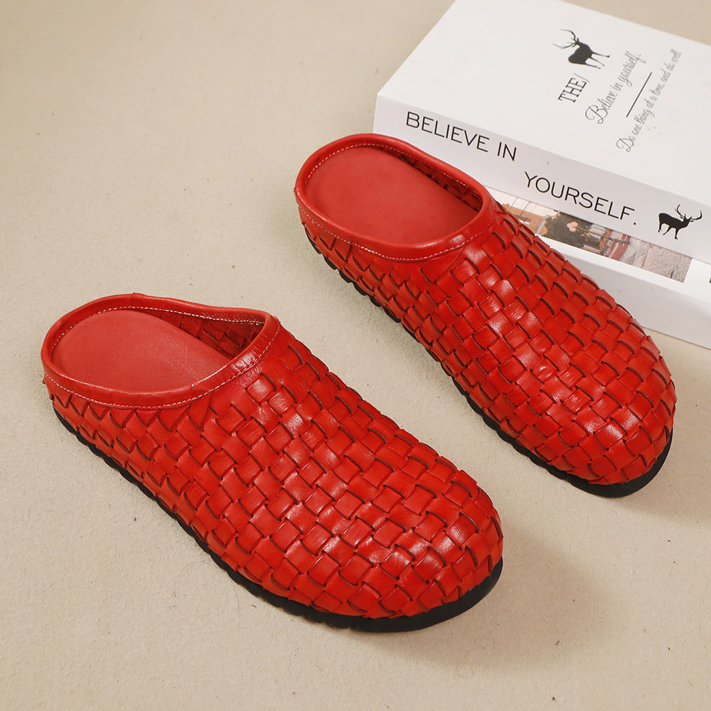 Women's High-grade Toe Cap Outer Wear Flat Super Sandals