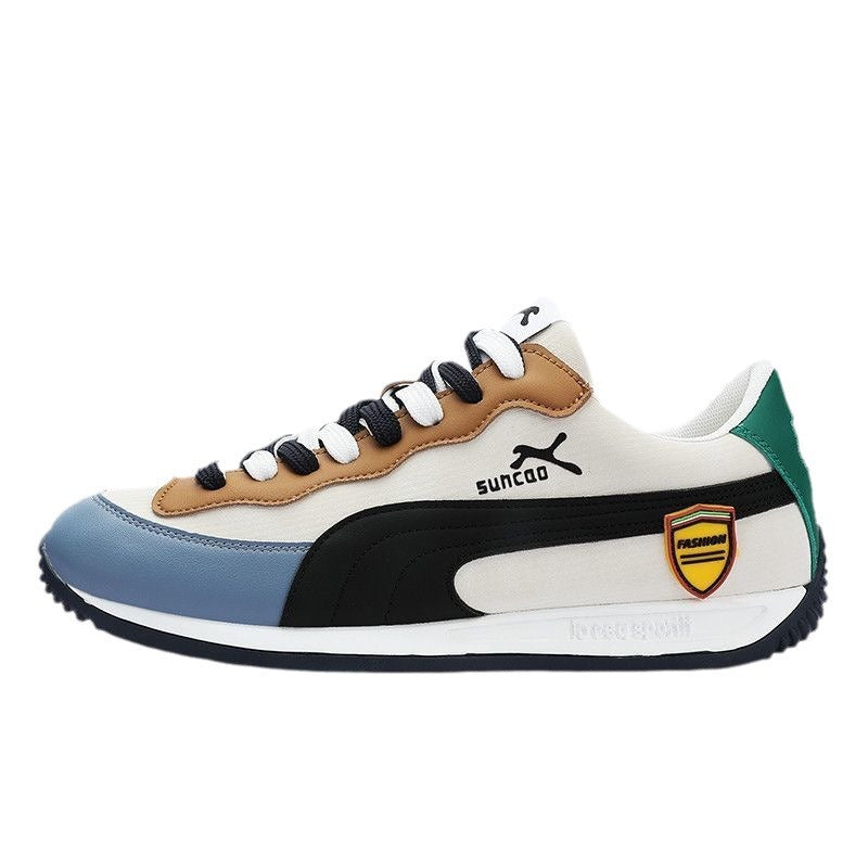 Men's Breathable Running Korean Retro Lace Up Casual Shoes