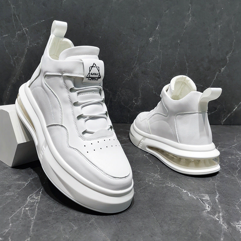 Men's Air Cushion Soft Bottom White Slip-on Fashion Trendy Casual Shoes