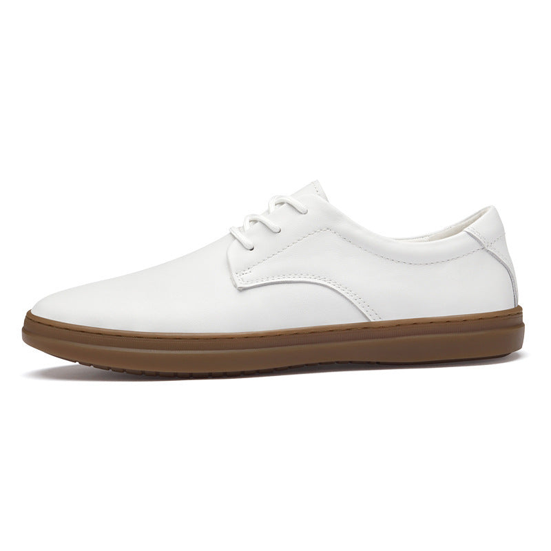 Men's Top Layer Cowhide Tendon Bottom Breathable Leather Shoes