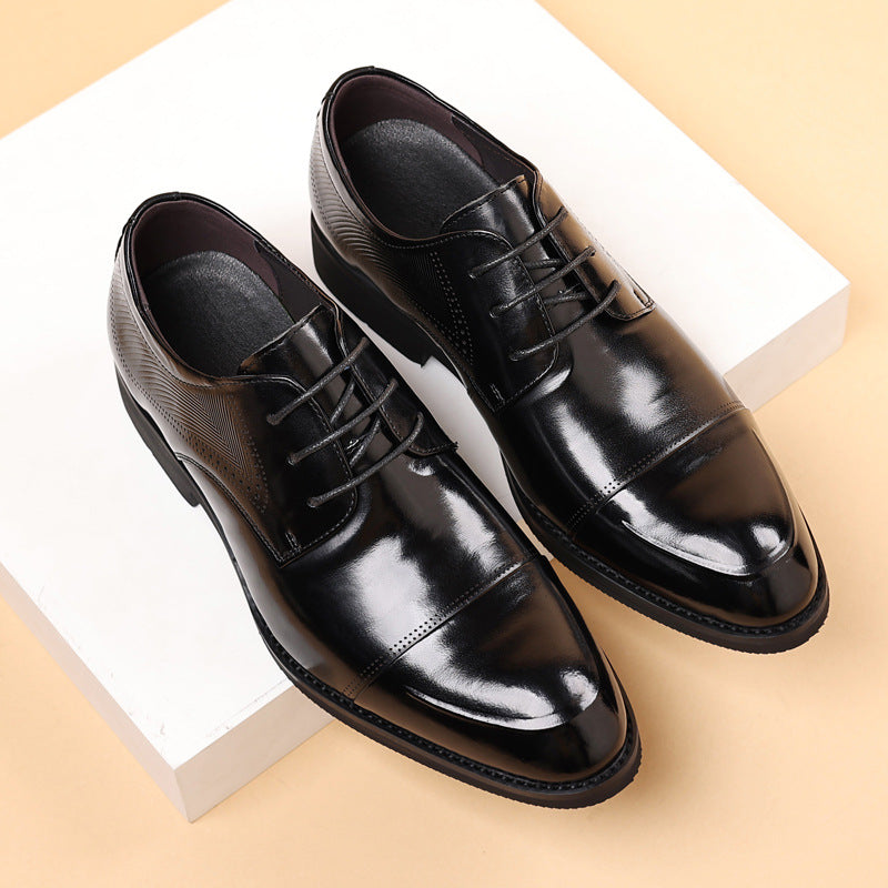 Men's Formal Wear Genuine Wedding Simple Style Leather Shoes
