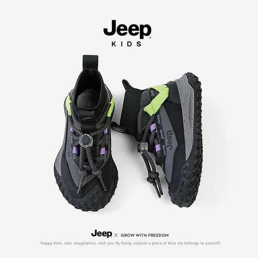 Children's High Top Boy Fleece-lined Winter Soft Kid's Sneakers