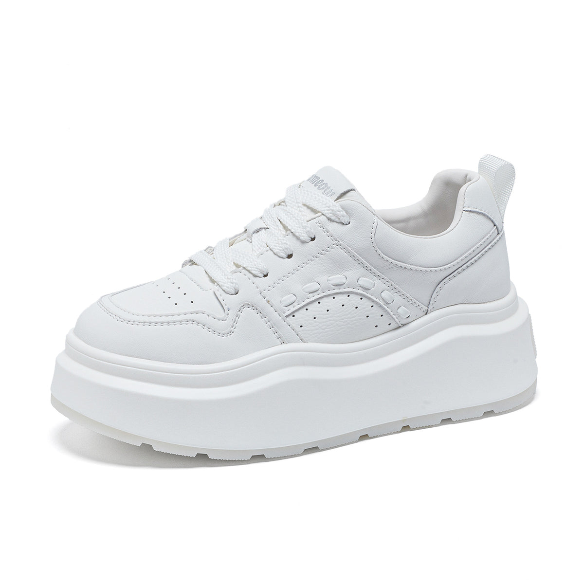Women's White For Thick Bottom Elevator Wild Women's Casual Shoes