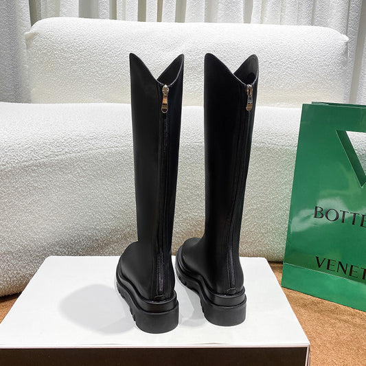 Women's Height Increasing Skinny Knight Thick Bottom High Boots