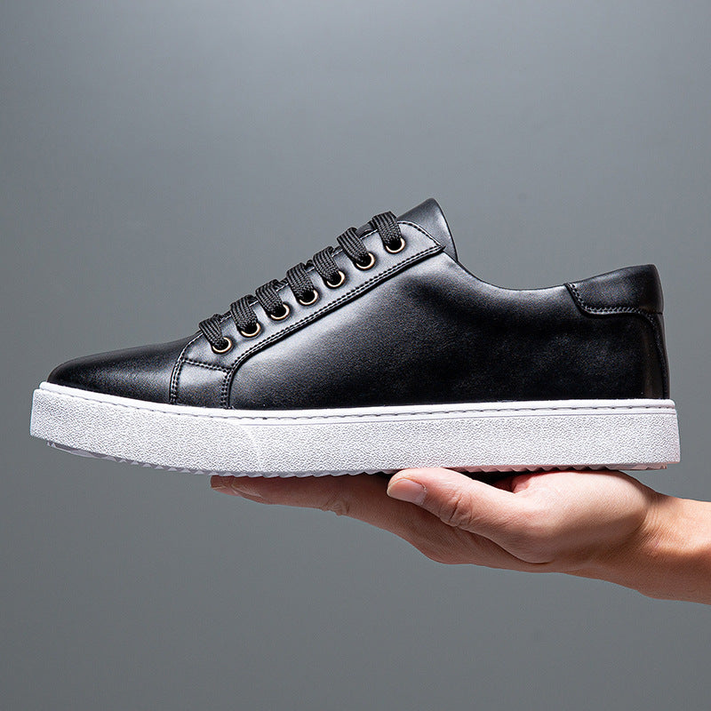 Men's Bottom White Genuine Plus Size Widened Men's Shoes