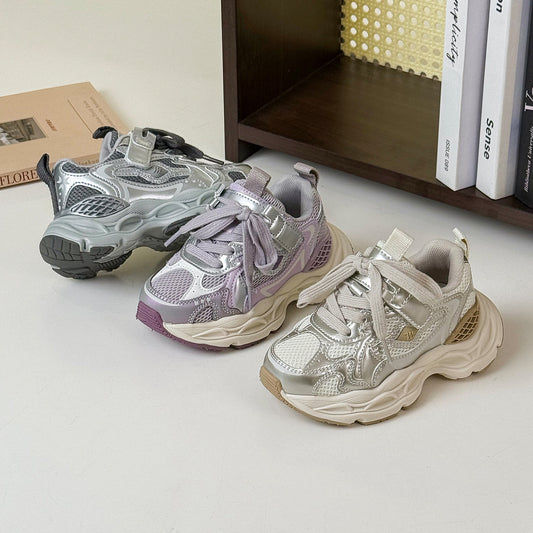 Children's Spring Dad Versatile Running Mesh Breathable Kid's Sneakers