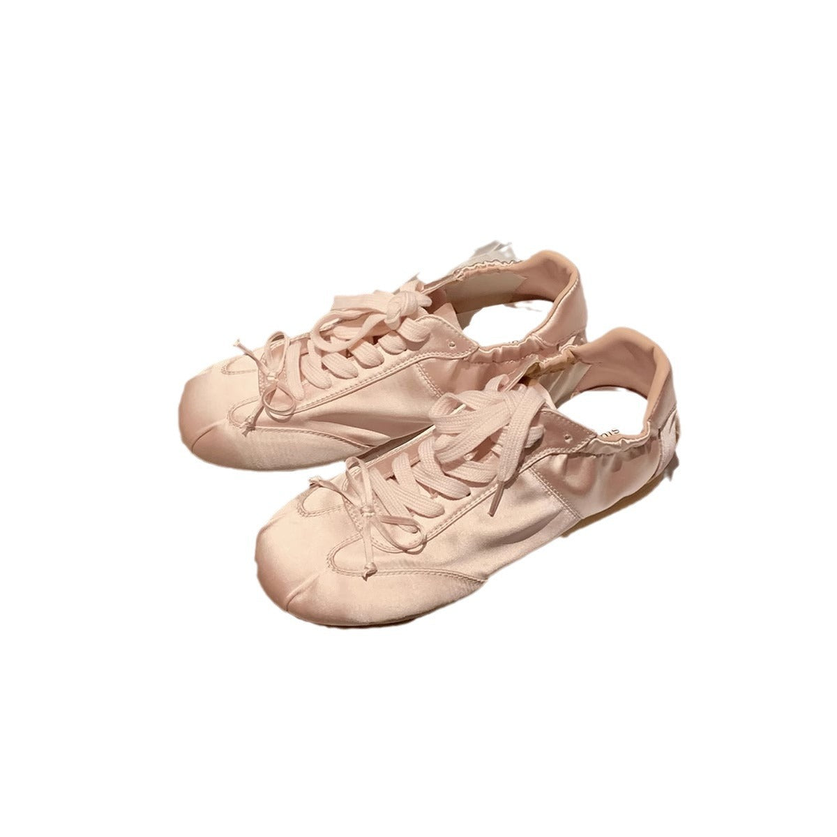 Ballet Style Sweet Round Head Satin Sports Board Women's Casual Shoes