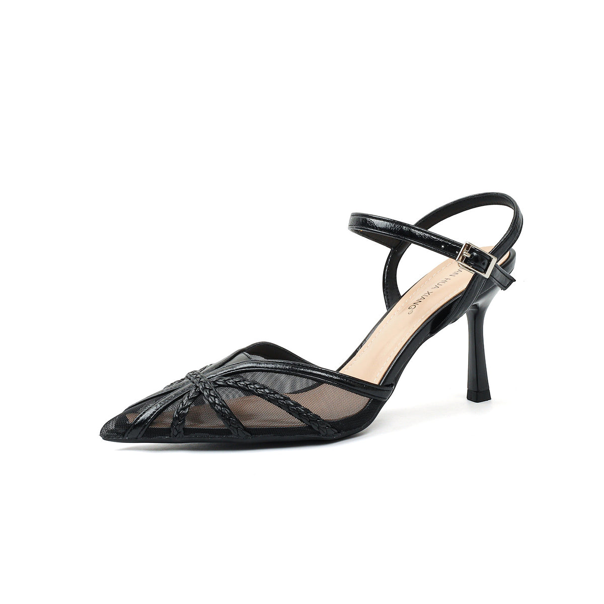 Women's Shiny Rhinestone Mesh Breathable Summer Toe Box Sandals