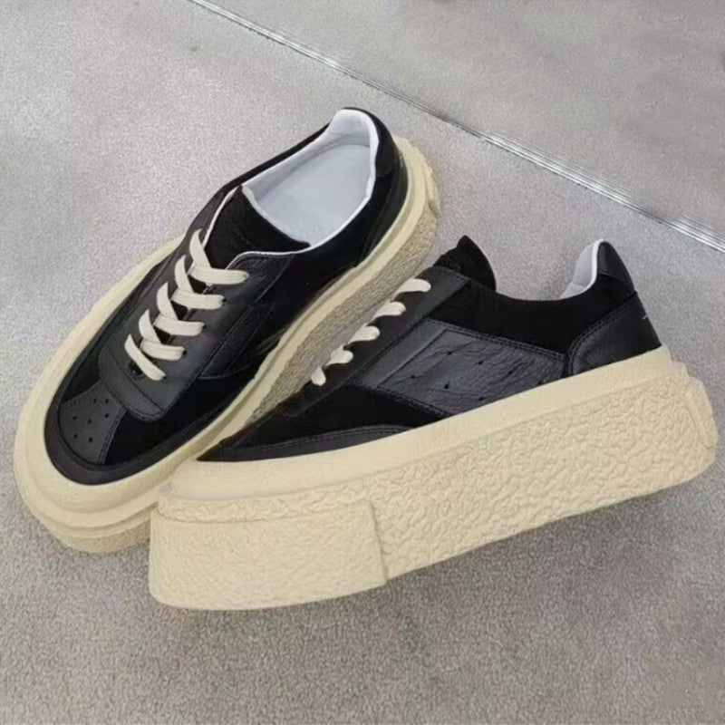 Women's Autumn Platform White Biscuit Shape Small Sneakers