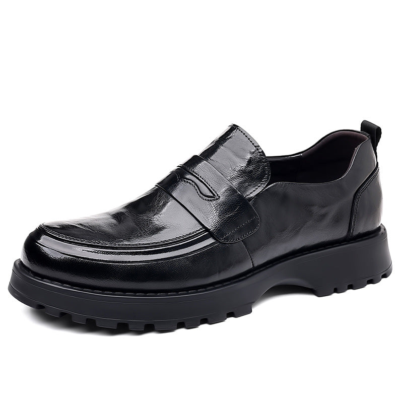 Men's Sheepskin Spring Business Formal Genuine Breathable Leather Shoes