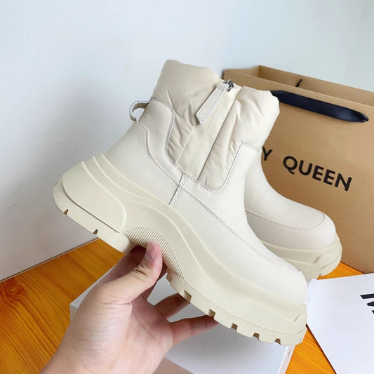 Women's Northeast Waterproof Warm Down Thickened Ankle Snow Boots