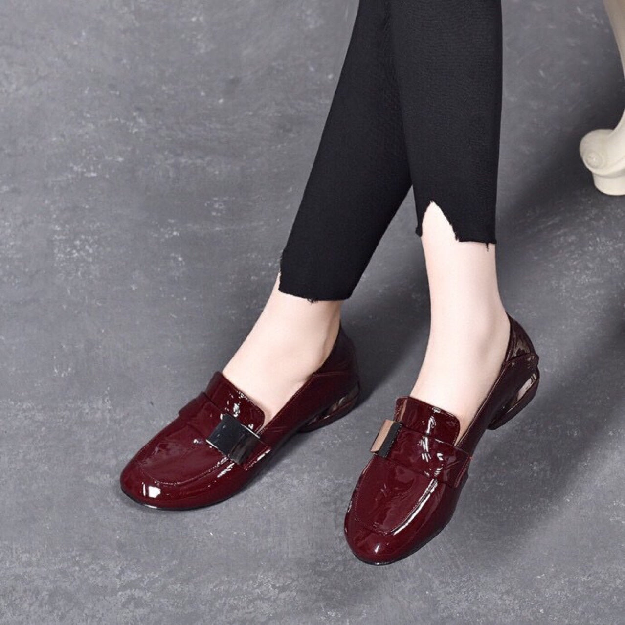 Women's Spring Soft Flat Bottom Pumps Chunky Men's Shoes