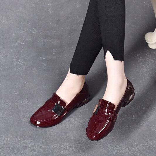 Women's Spring Soft Flat Bottom Pumps Chunky Men's Shoes