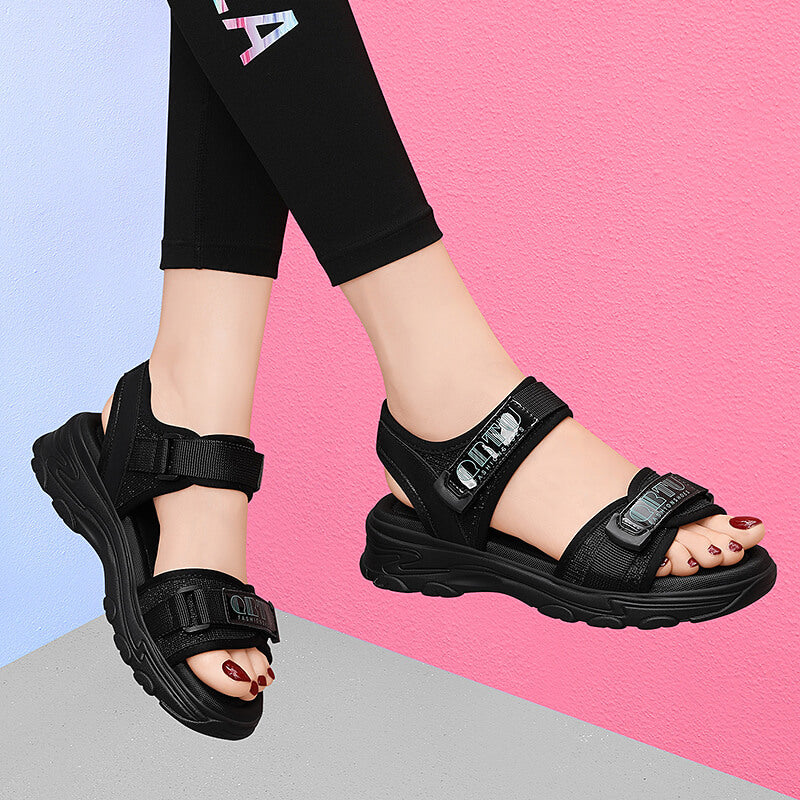 Women's Thick Bottom For Outdoors Soft Fashion Velcro Sandals