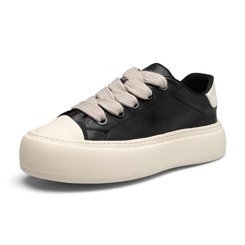Men's Bread Spring Versatile Korean Style Platform Sneakers