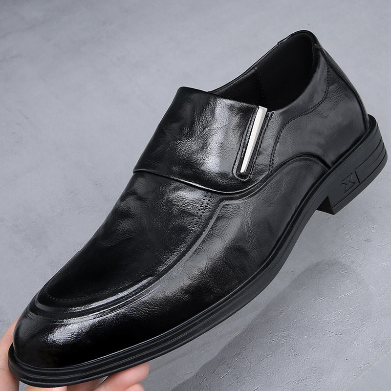 Men's One Pedal Genuine Spring Breathable Slip Leather Shoes