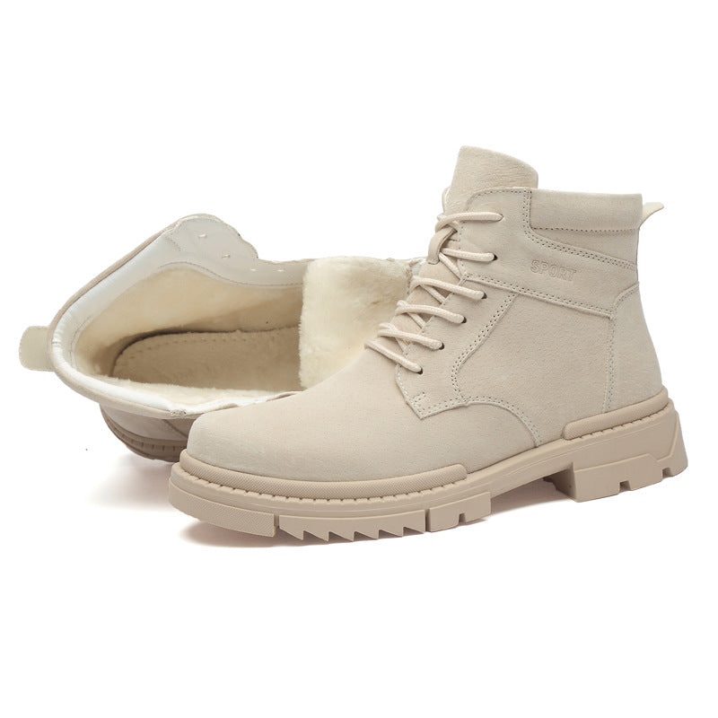 Men's Height Increasing Insole Outdoor Martin Worker Boots
