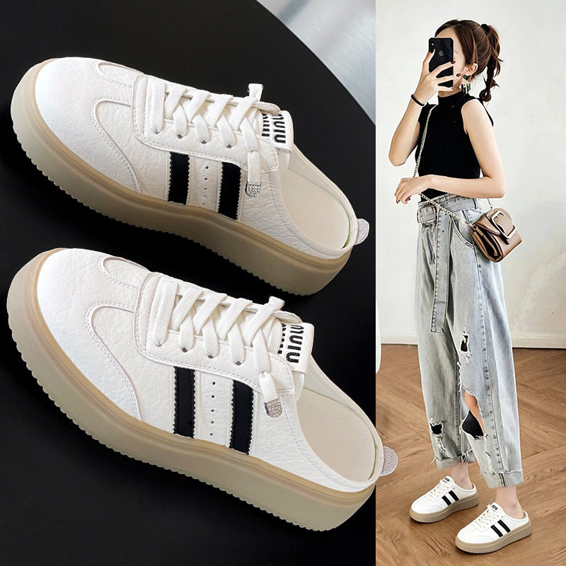 Women's Platform White Spring Genuine Preppy Style Women's Shoes