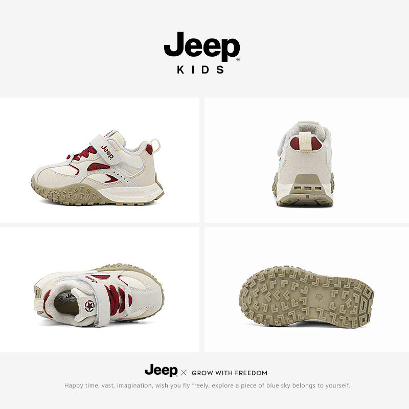 Children's Thin Cotton Fleece-lined Winter-proof Boys Kid's Sneakers