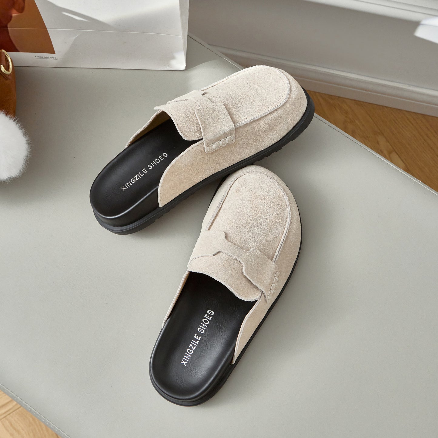 Women's Colors Optional Genuine Second Uncle Toe Cap Half Outdoor Sandals