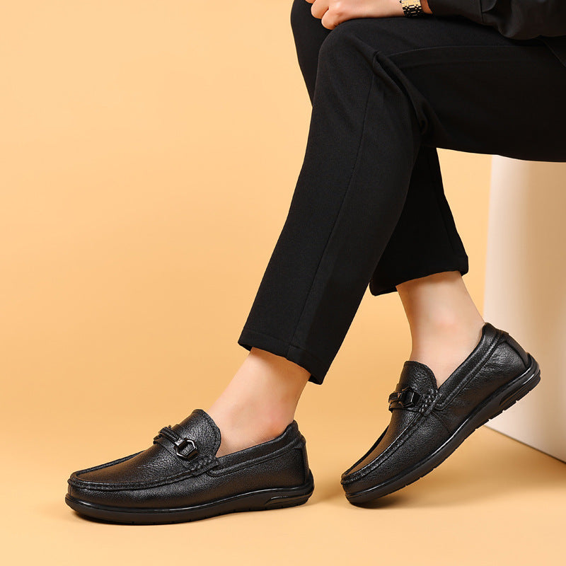 Men's Cool Summer Sheepskin Genuine Pumps Loafers