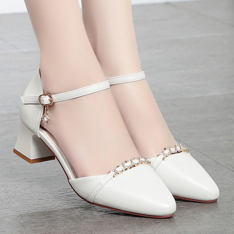 Women's & Men's Pumps Soft Bottom Mid Summer Hollow Chunky Fashionable Men's Shoes