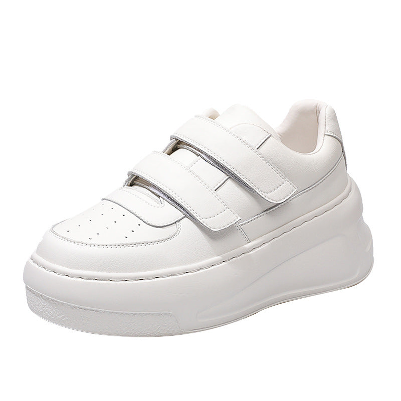 Women's Su Height Increasing Smiley Face Velcro Casual Shoes