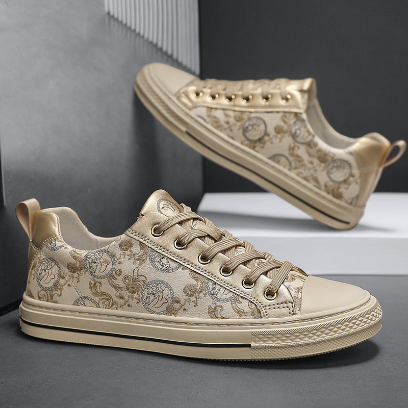 Men's Closed Toe Personalized Printed Design Match Easy Sneakers