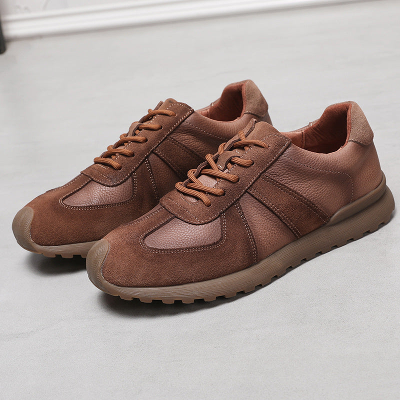 Men's Spring Genuine Tendon Bottom Comfortable Breathable German Men's Casual Shoes