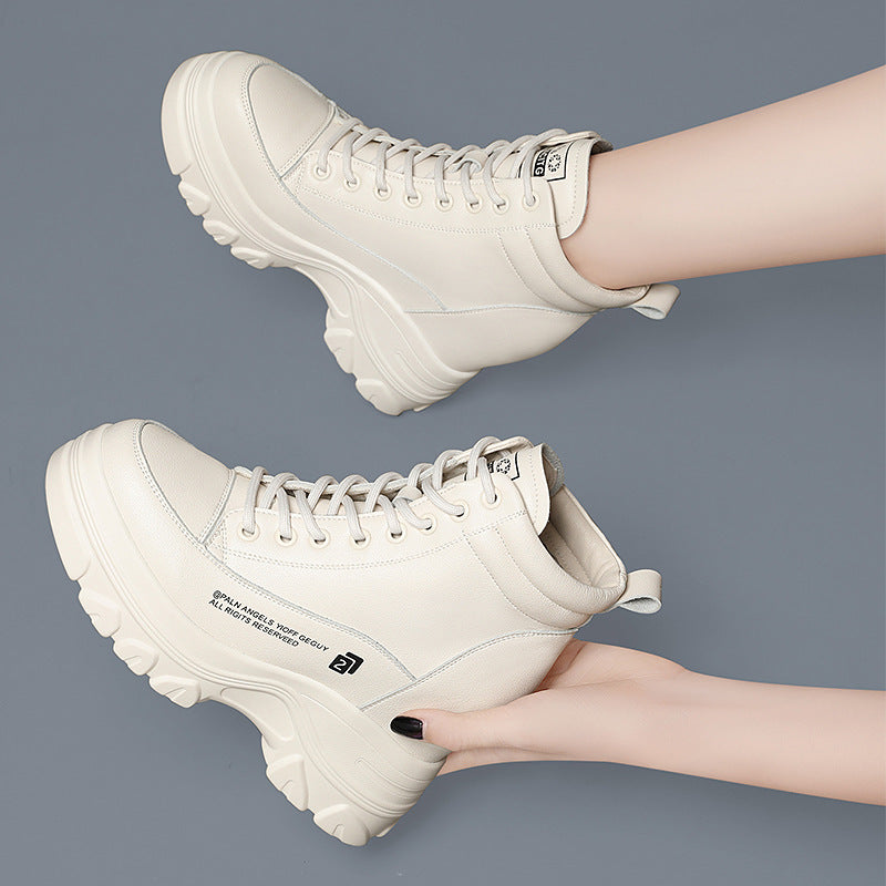 Women's Not Make Up For Platform Ankle Mid Fleece-lined Boots