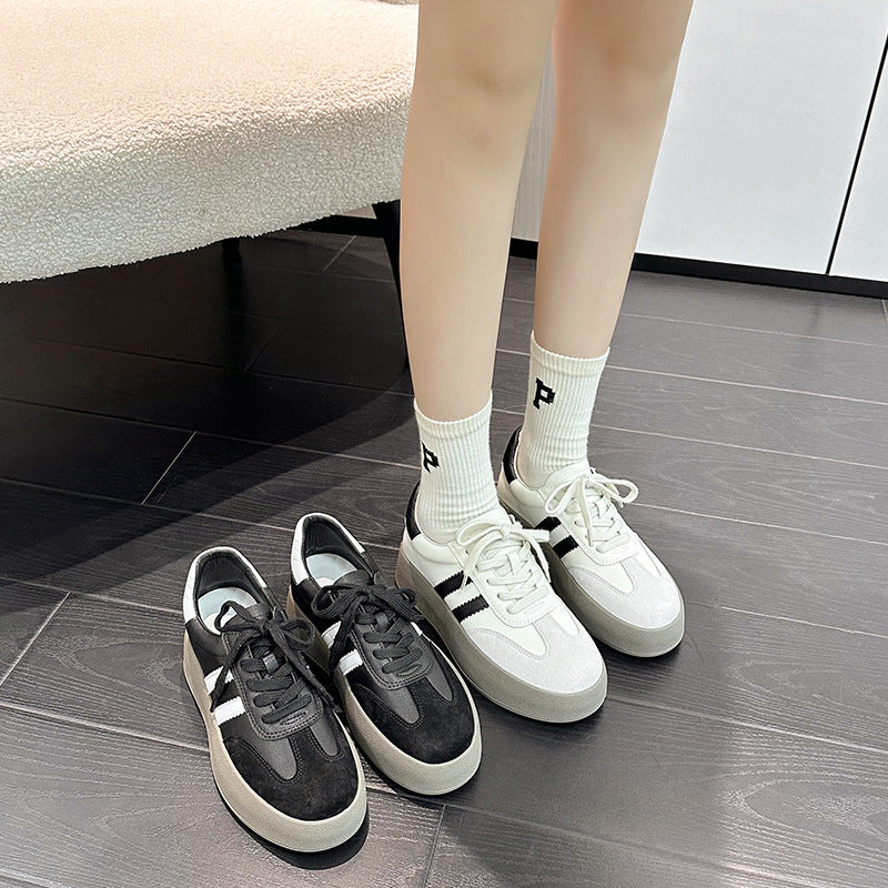 Women's Thick-soled Sports Spring Versatile Vintage Soft Bottom Sneakers