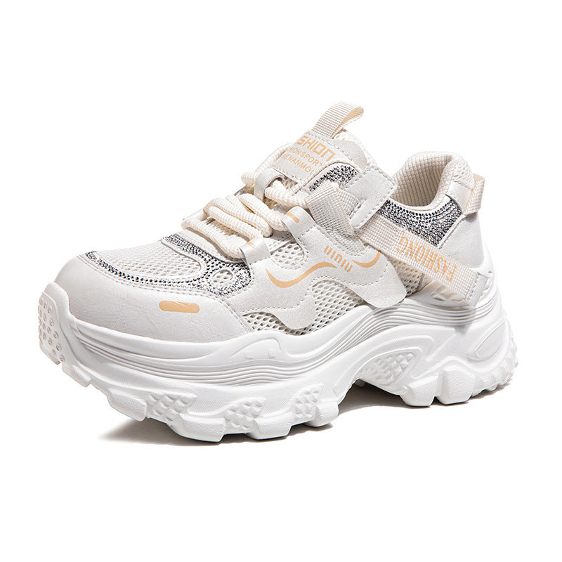 Women's Dad Lightweight Heightened Easy Wear Summer Breathable Women's Sports Shoes