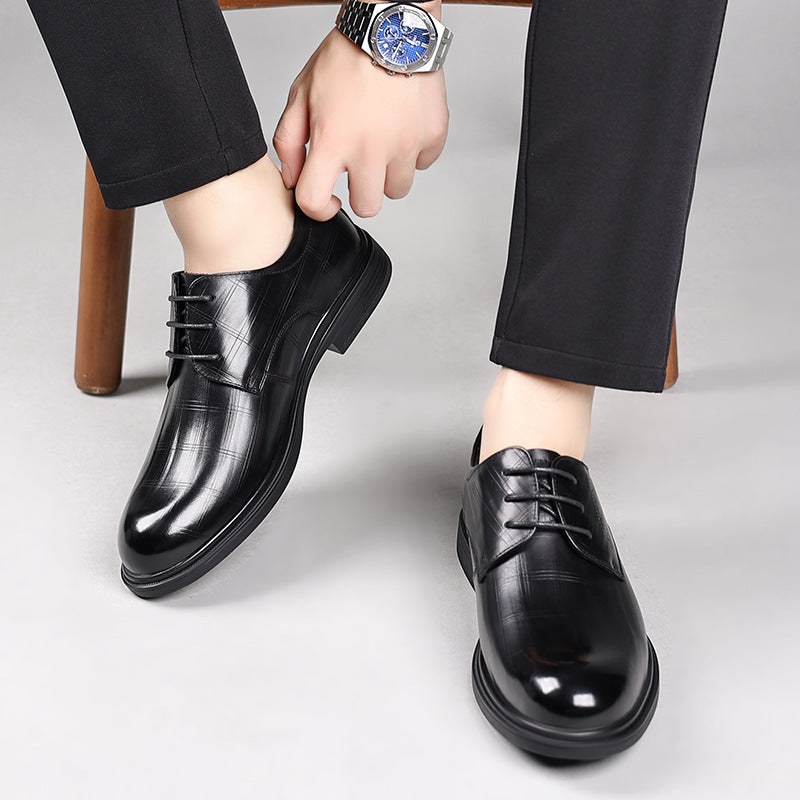 Men's Business Formal Autumn British Style Pumps Leather Shoes