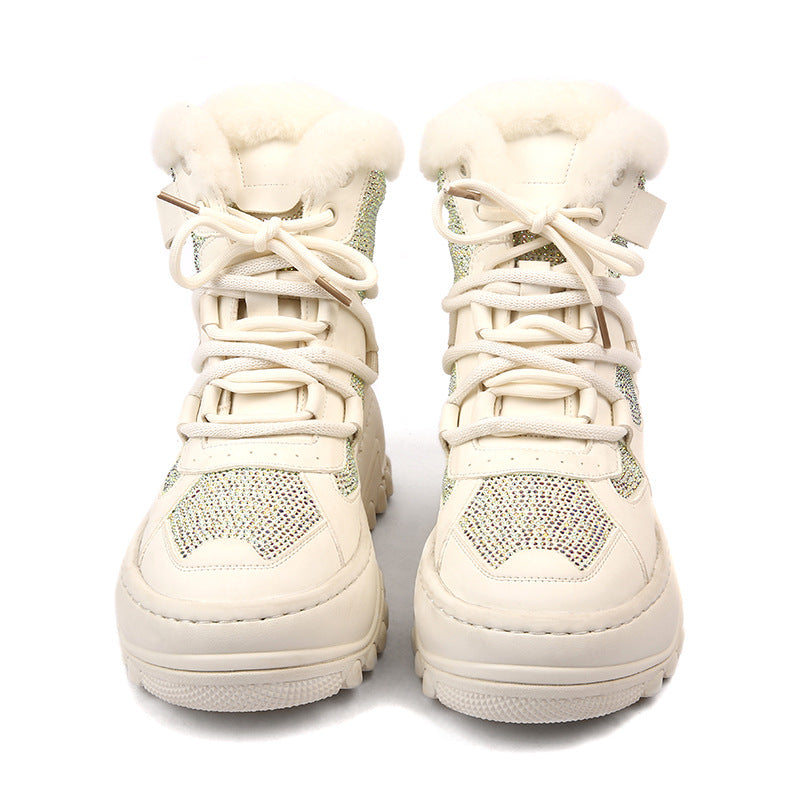 Women's Winter Wild Thick Bottom Waterproof Plus Snow Boots