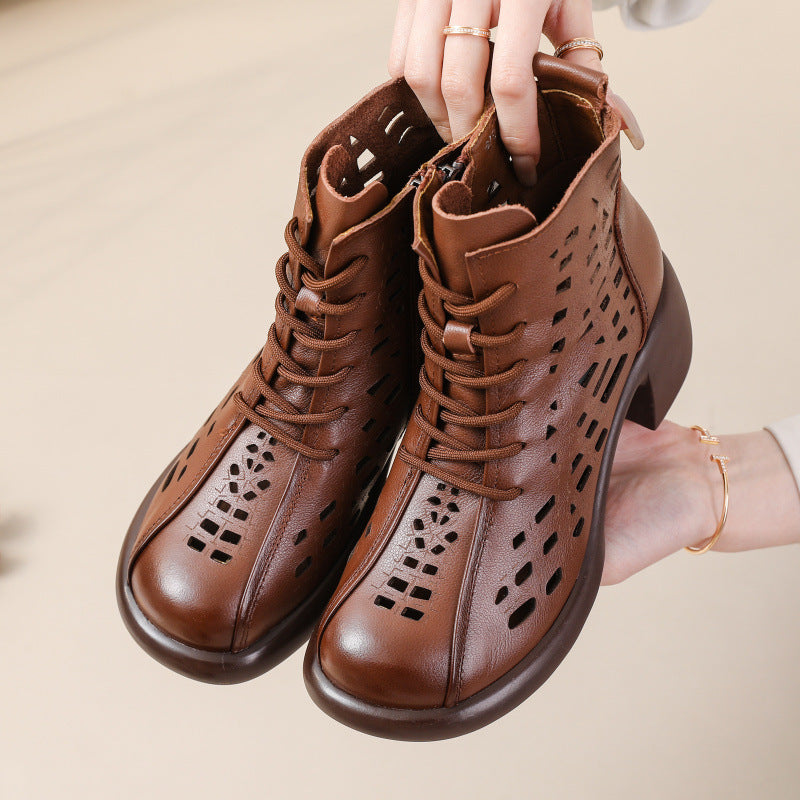 Women's Style Chunky Ankle Soft Bottom Wild Heels